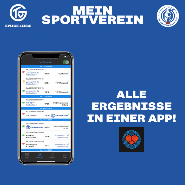 TVG – Ewige Liebe mit der Handball-App!