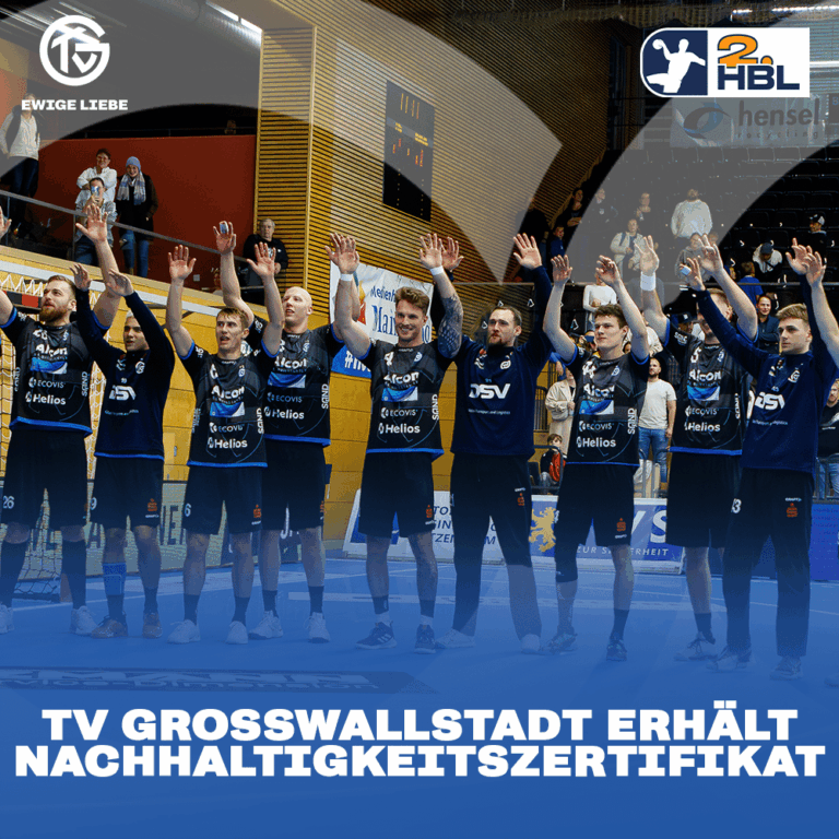 TV Großwallstadt erhält Nachhaltigkeitszertifikat der Handball-Bundesliga
