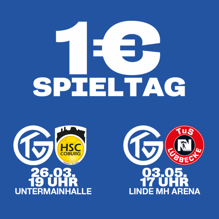 TV Großwallstadt – Das 1-Euro-Spiel: Ein Zeichen für Gemeinschaft, Zusammenhalt und soziale Nachhaltigkeit